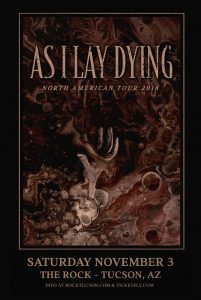 As I Lay Dying preforming live at The Rock!