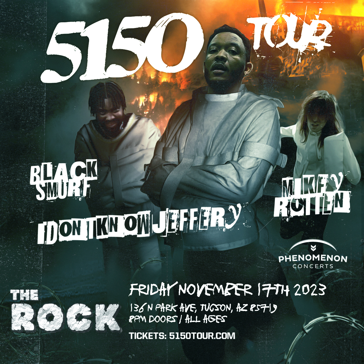 IdontKnowJeffery: 5150 Tour w/ Black Smurf & Mikey Rotten