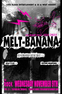Melt-Banana Nov 9th Flyer