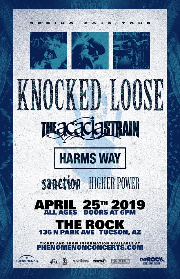 HOLY SHIT!!!! Knocked Loose, The Acacia Strain, Harms Way https://www.facebook.com/events/2253022871625835/