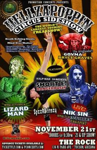 Hellzapoppin Circus Sideshow live at The Rock